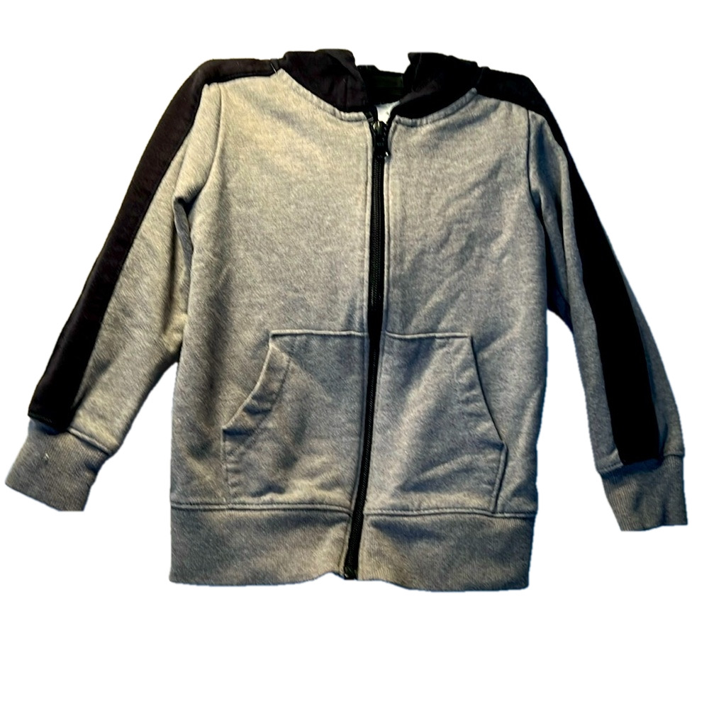 Carter's Kid Sweatshirt, Size 4/4A, Gray and Black, Gently Used